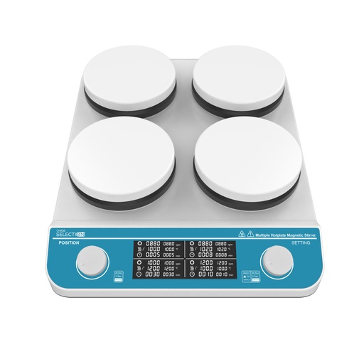 [20127-2] Agitador magnetico 4 posiciones con calentamiento (4 x 2.000ml) HHMS-4Max