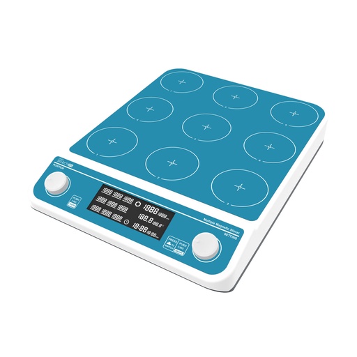 [20122] Agitador magnetico 9 posiciones con calentamiento (9 x 500ml) MMS9 Pro